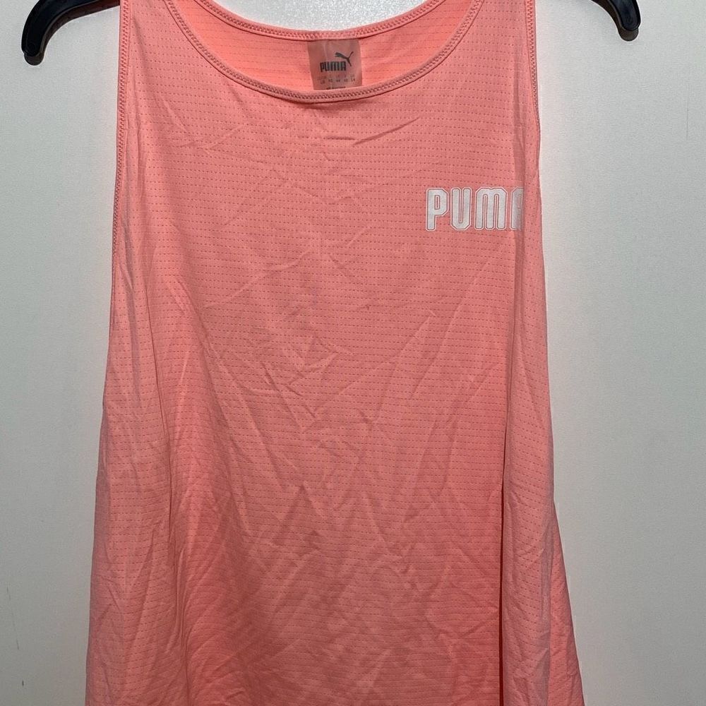 Puma Way 1 Women's Peach Lined Sleeveless Athletic Tank‎ Top Size Large